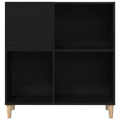 Mobile porta vinili Rovere Nero 84,5 x 38 x 89 cm
