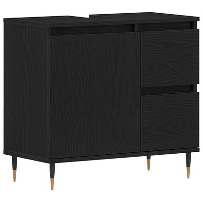 Mobile da Bagno Rovere Nero 65 x 33 x 60 cm Legno multistrato