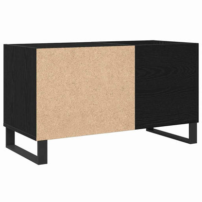 Mobile porta vinili con lo scaffale Rovere Nero 85 x 38 x 48 cm