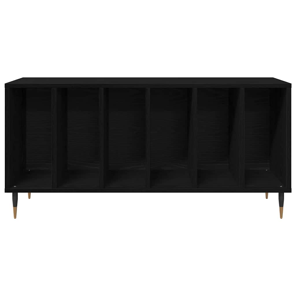 Mobile porta vinili Rovere Nero 100 x 38 x 48 cm