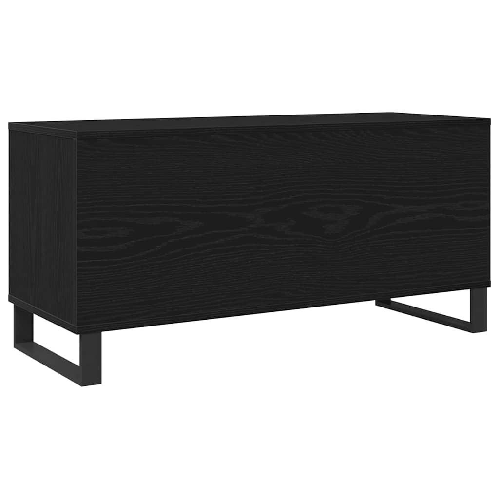 Mobile porta vinili Rovere Nero 100 x 38 x 48 cm