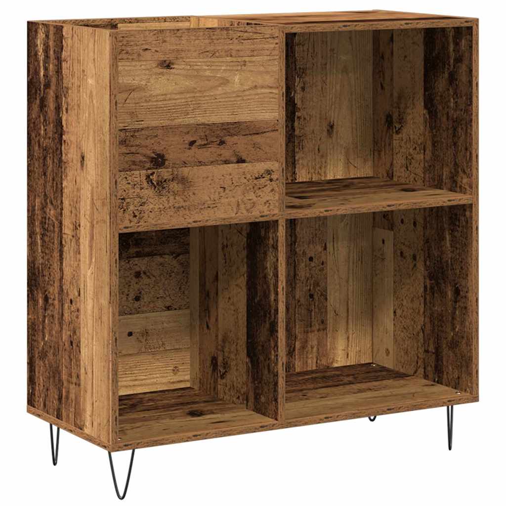 Mobile porta vinili Legno vecchio 85 x 38 x 89 cm