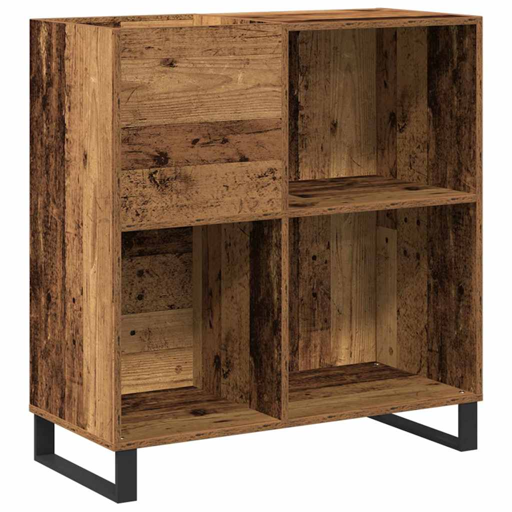 Mobile porta vinili Legno vecchio 85 x 38 x 89 cm