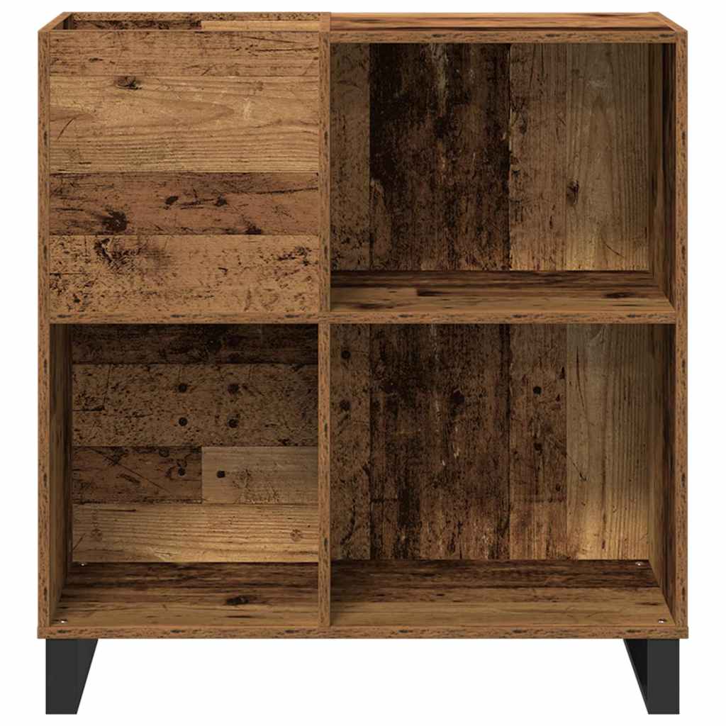 Mobile porta vinili Legno vecchio 85 x 38 x 89 cm