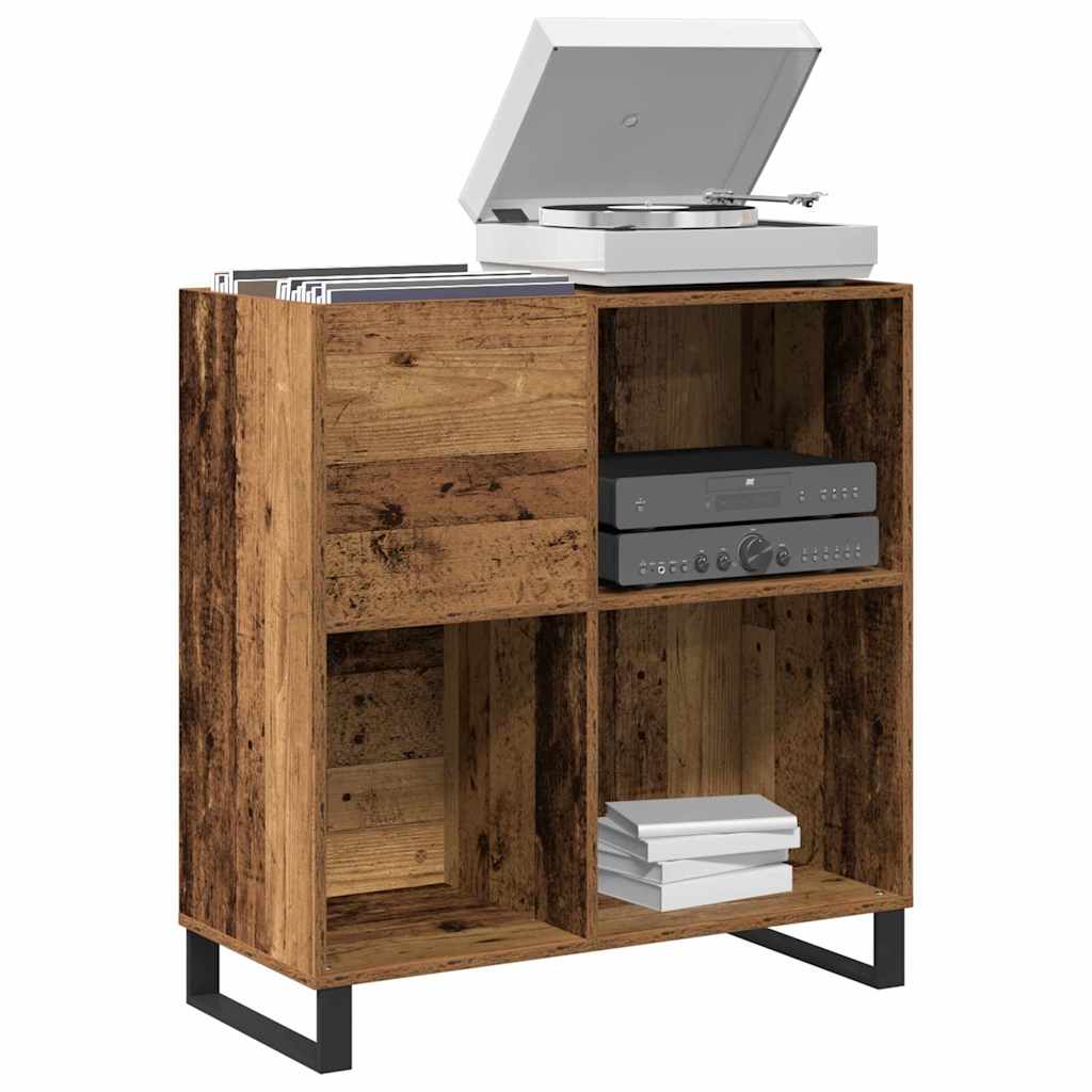 Mobile porta vinili Legno vecchio 85 x 38 x 89 cm
