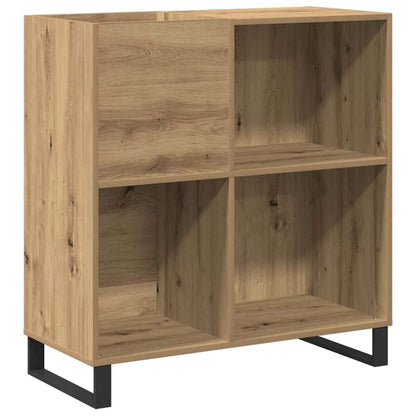 Mobile porta vinili rovere artigianale 85 x 38 x 89 cm