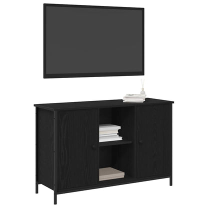 Set mobile TV Rovere Nero 101 x 35 x 65 cm Legno multistrato