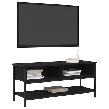 Set mobile TV Rovere Nero 100 x 35 x 45 cm Legno multistrato