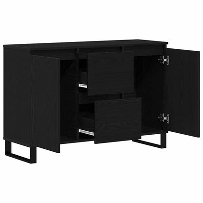 Credenza Rovere Nero 101,5 x 35 x 70 cm Legno multistrato