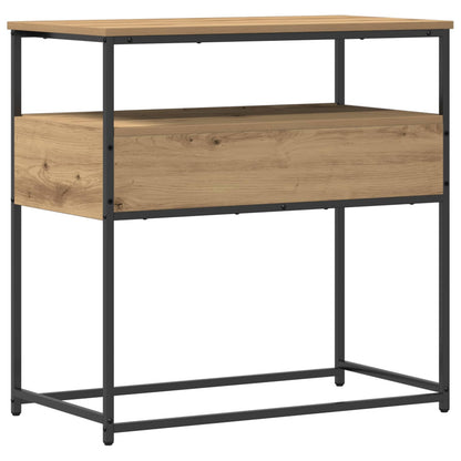 Tavolo consolle con cassetto Rovere artigianale 75 x 40 x 75 cm
