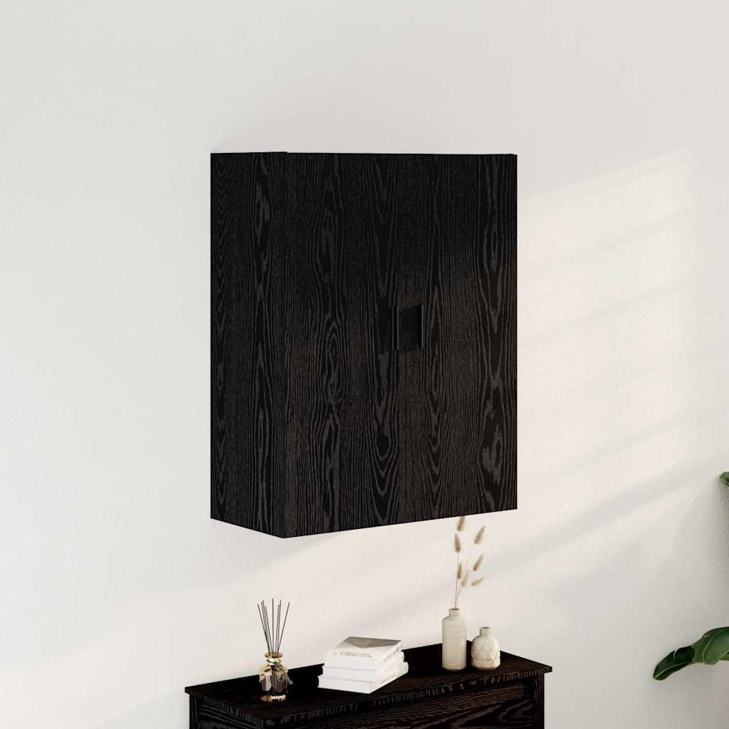 Mobile a muro Rovere Nero 69,5 x 34 x 90 cm Legno multistrato