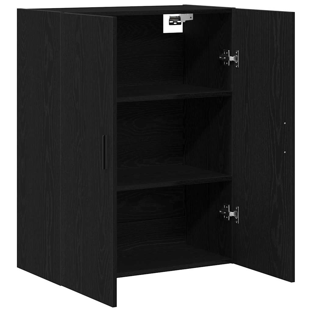 Mobile a muro Rovere Nero 69,5 x 34 x 90 cm Legno multistrato
