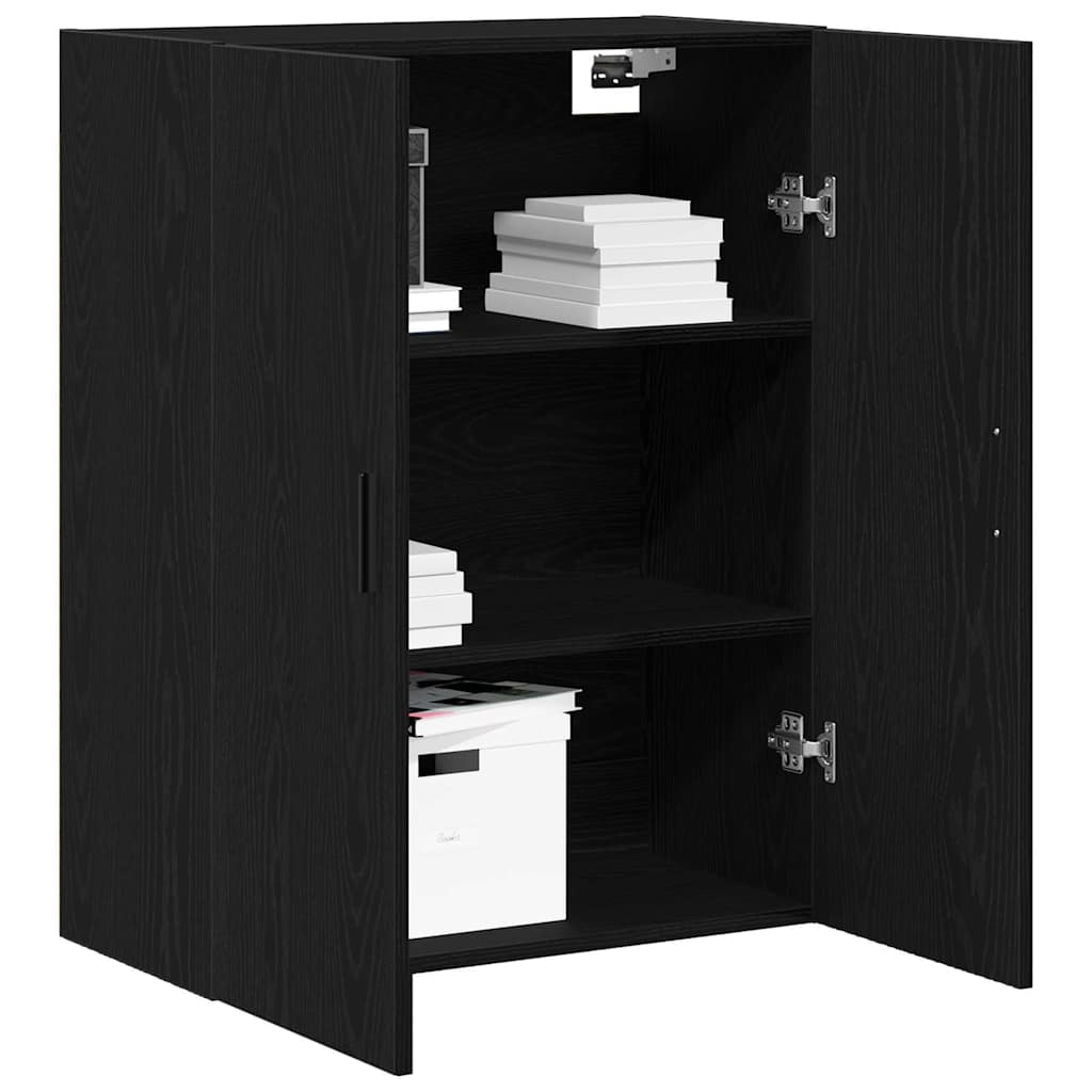 Mobile a muro Rovere Nero 69,5 x 34 x 90 cm Legno multistrato