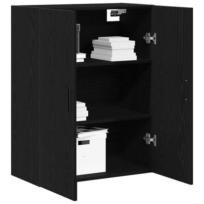 Mobile a muro Rovere Nero 69,5 x 34 x 90 cm Legno multistrato