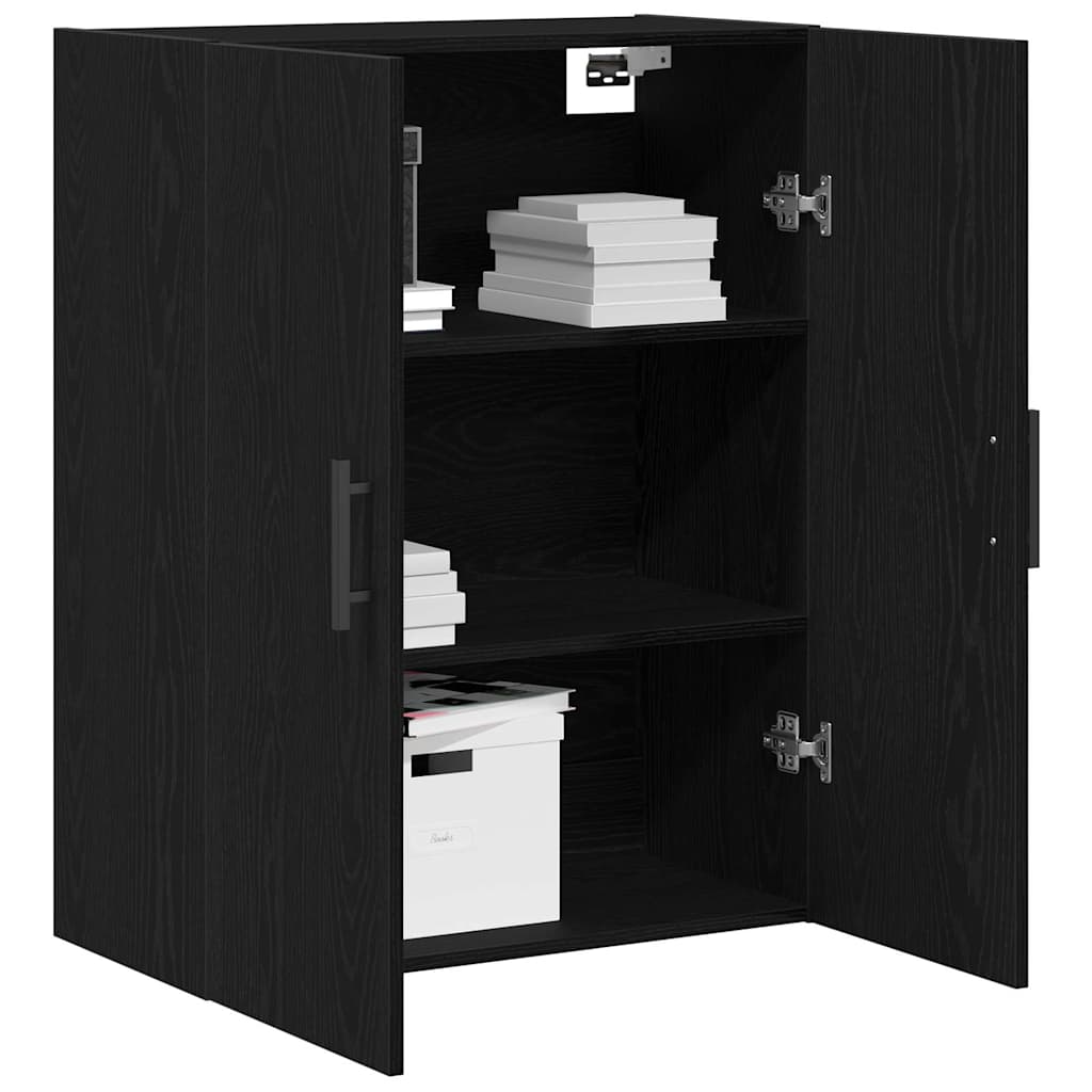 Mobile a muro Rovere Nero 69,5 x 34 x 90 cm Legno multistrato