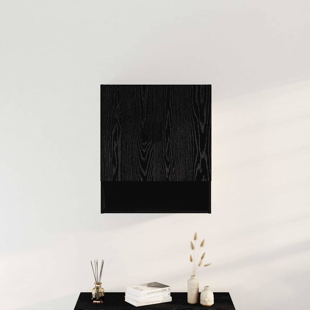 Mobile a muro Rovere Nero 60 x 31 x 70 cm Legno multistrato