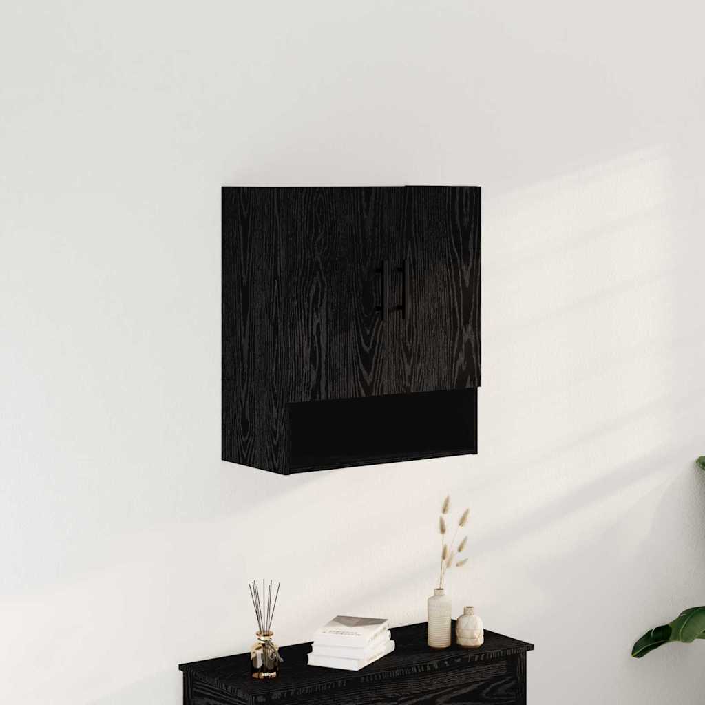 Mobile a muro Rovere Nero 60 x 31 x 70 cm Legno multistrato