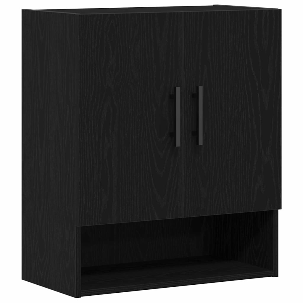 Mobile a muro Rovere Nero 60 x 31 x 70 cm Legno multistrato