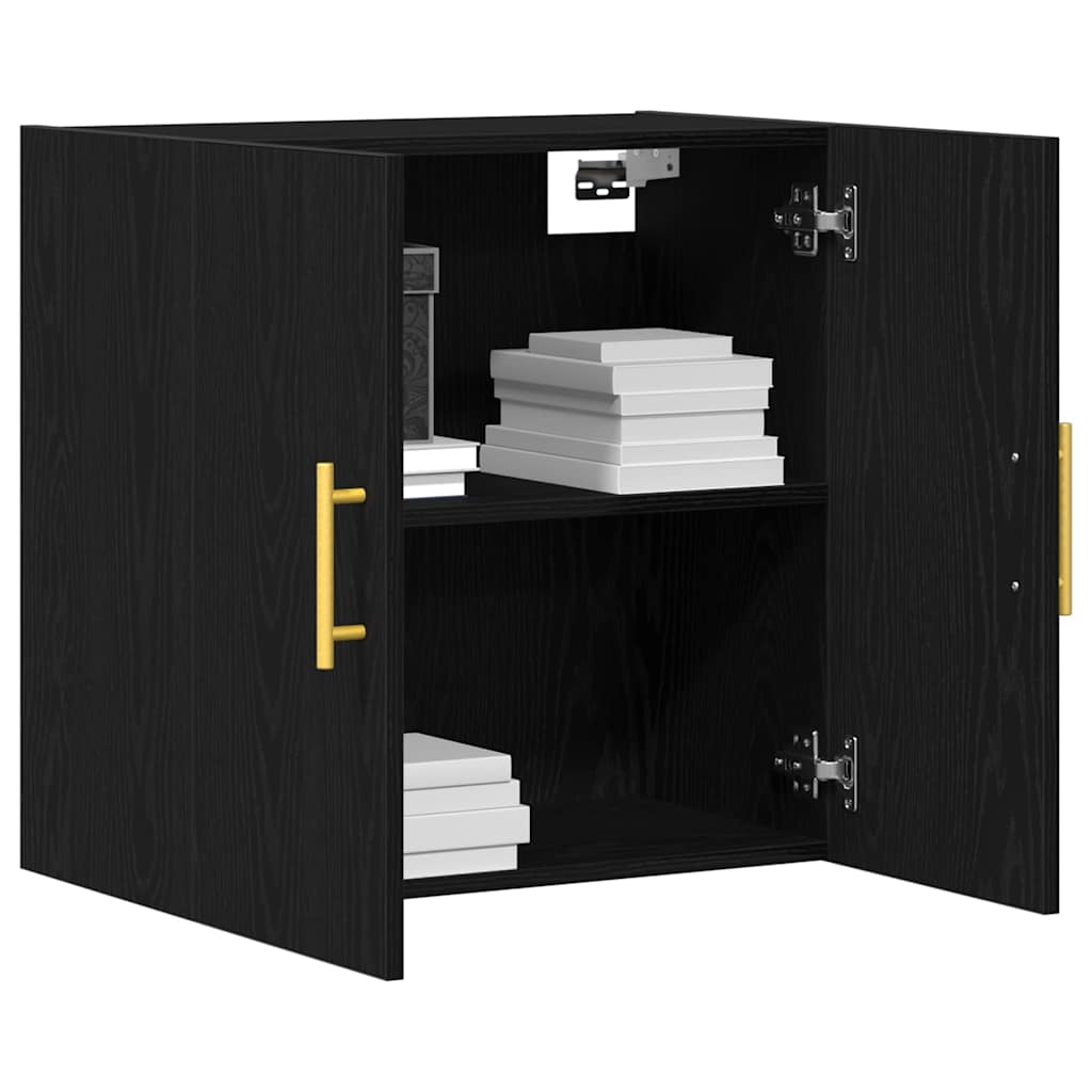 Mobile a muro Rovere Nero 60 x 31 x 70 cm Legno multistrato