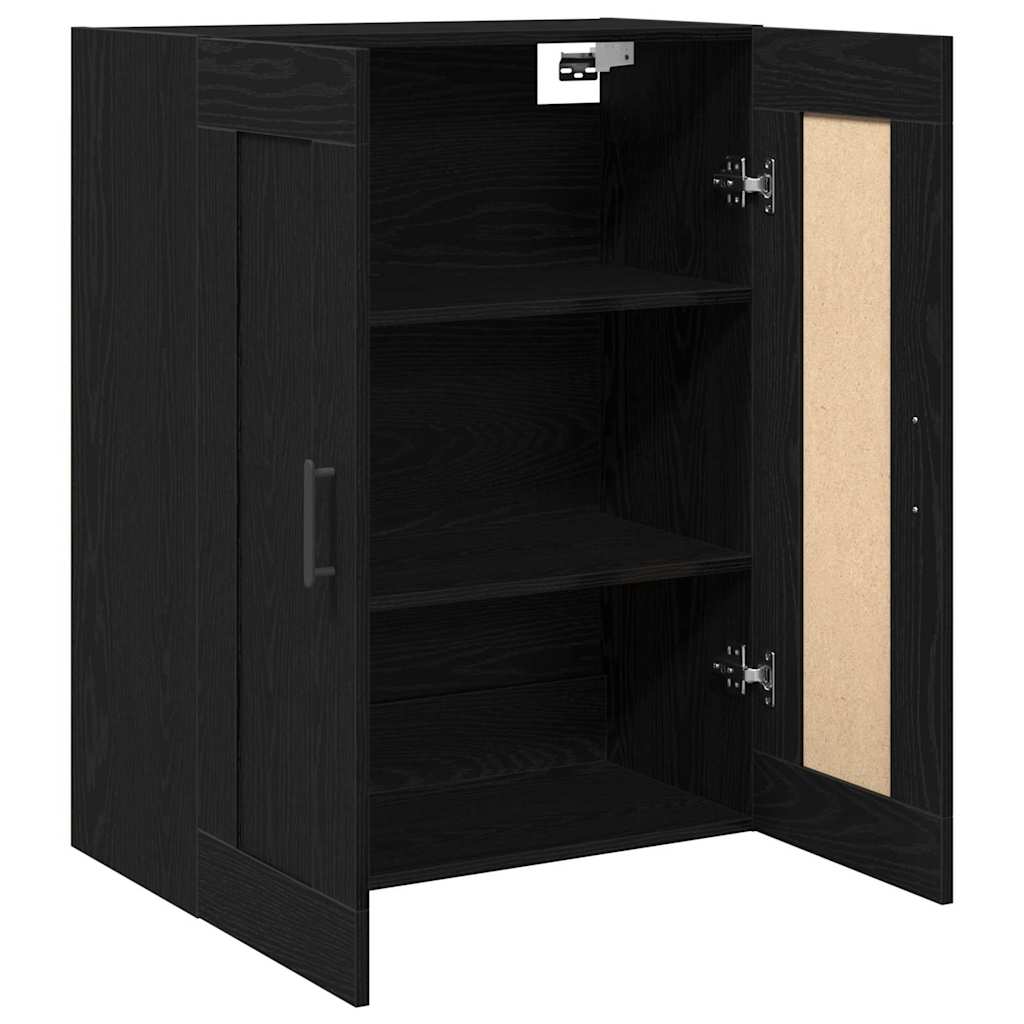 Mobile a muro Rovere Nero 69,5 x 34 x 90 cm Legno multistrato