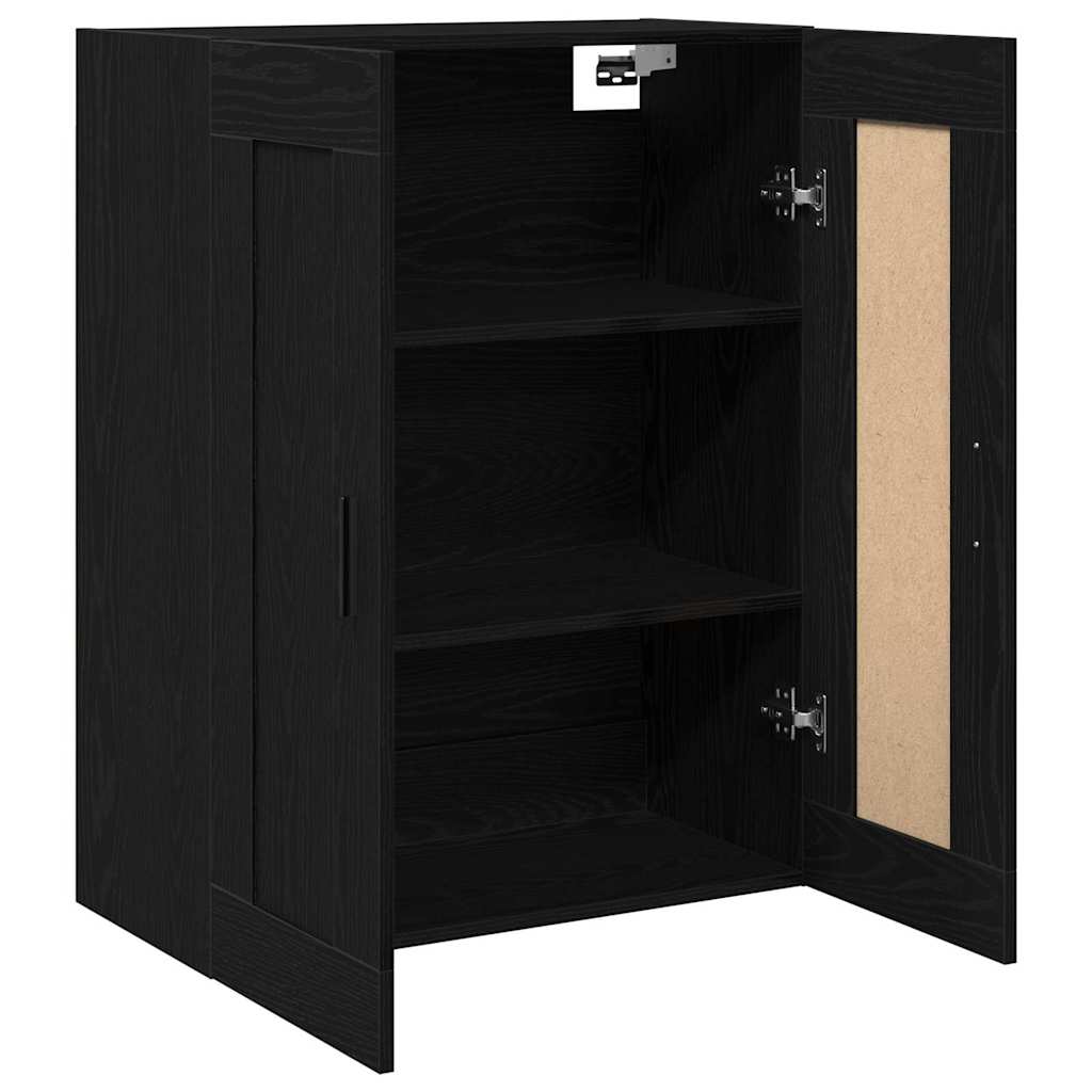 Mobile a muro Rovere Nero 69,5 x 34 x 90 cm Legno multistrato