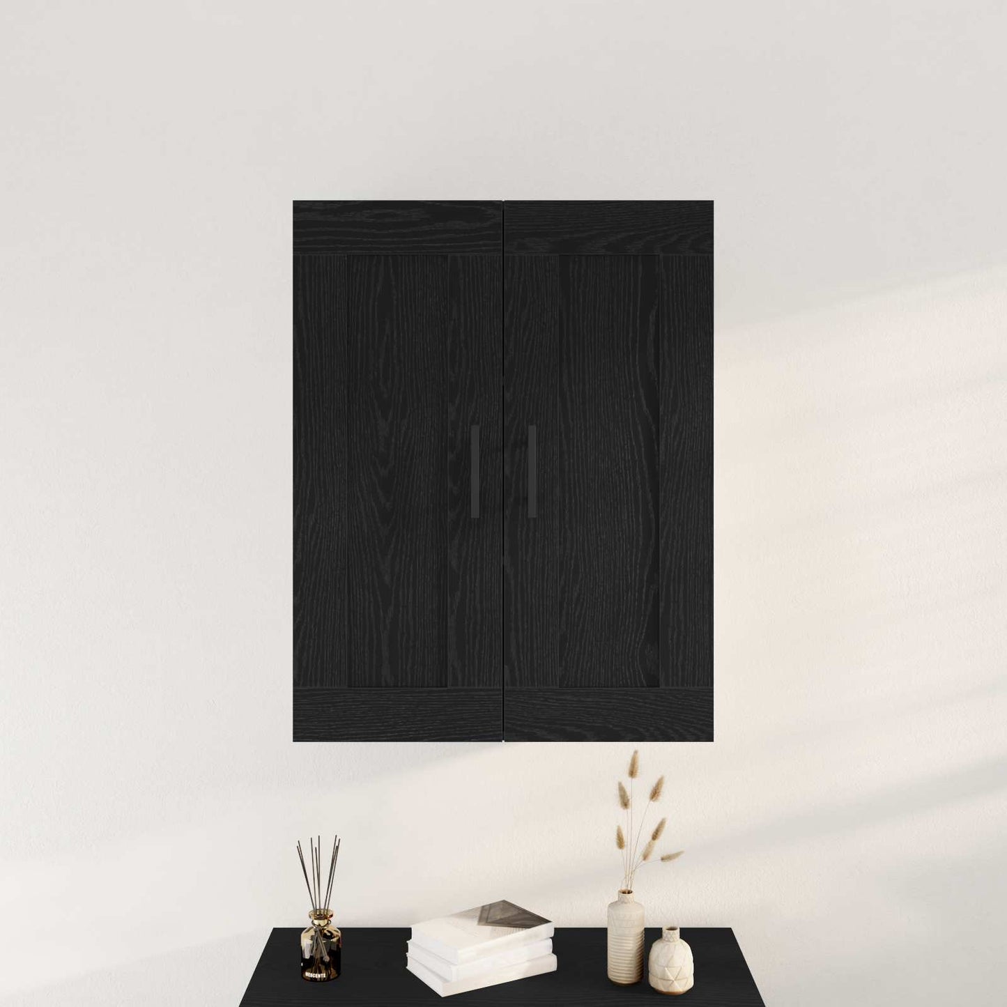 Mobile a muro Rovere Nero 69,5 x 34 x 90 cm Legno multistrato