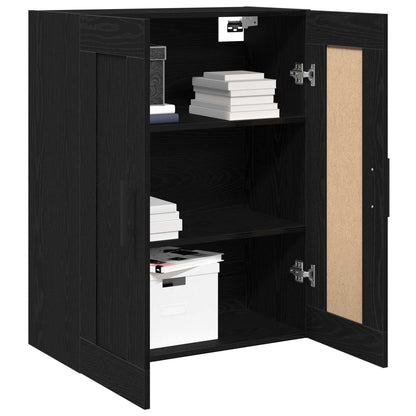 Mobile a muro Rovere Nero 69,5 x 34 x 90 cm Legno multistrato