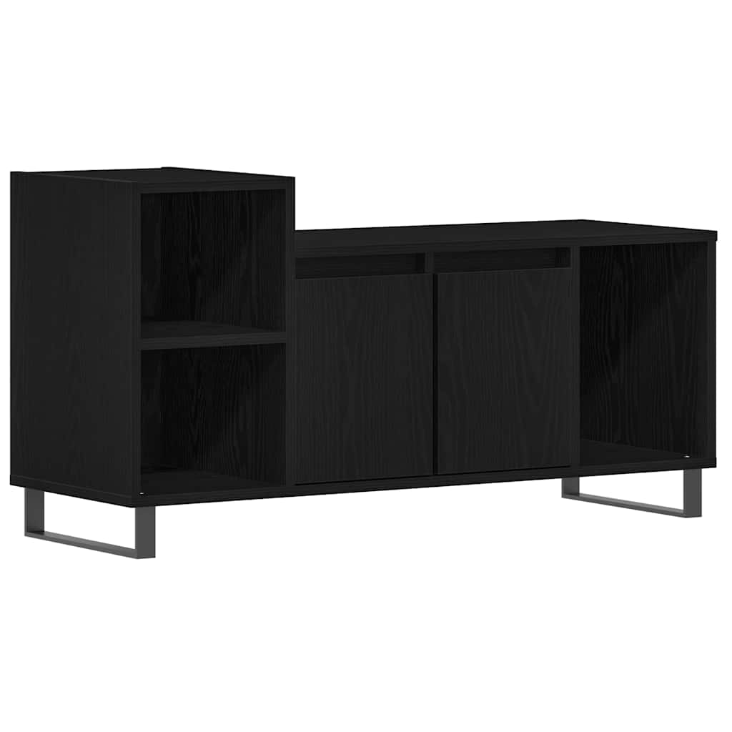 Set mobile TV Rovere Nero 100 x 35 x 55 cm Legno multistrato