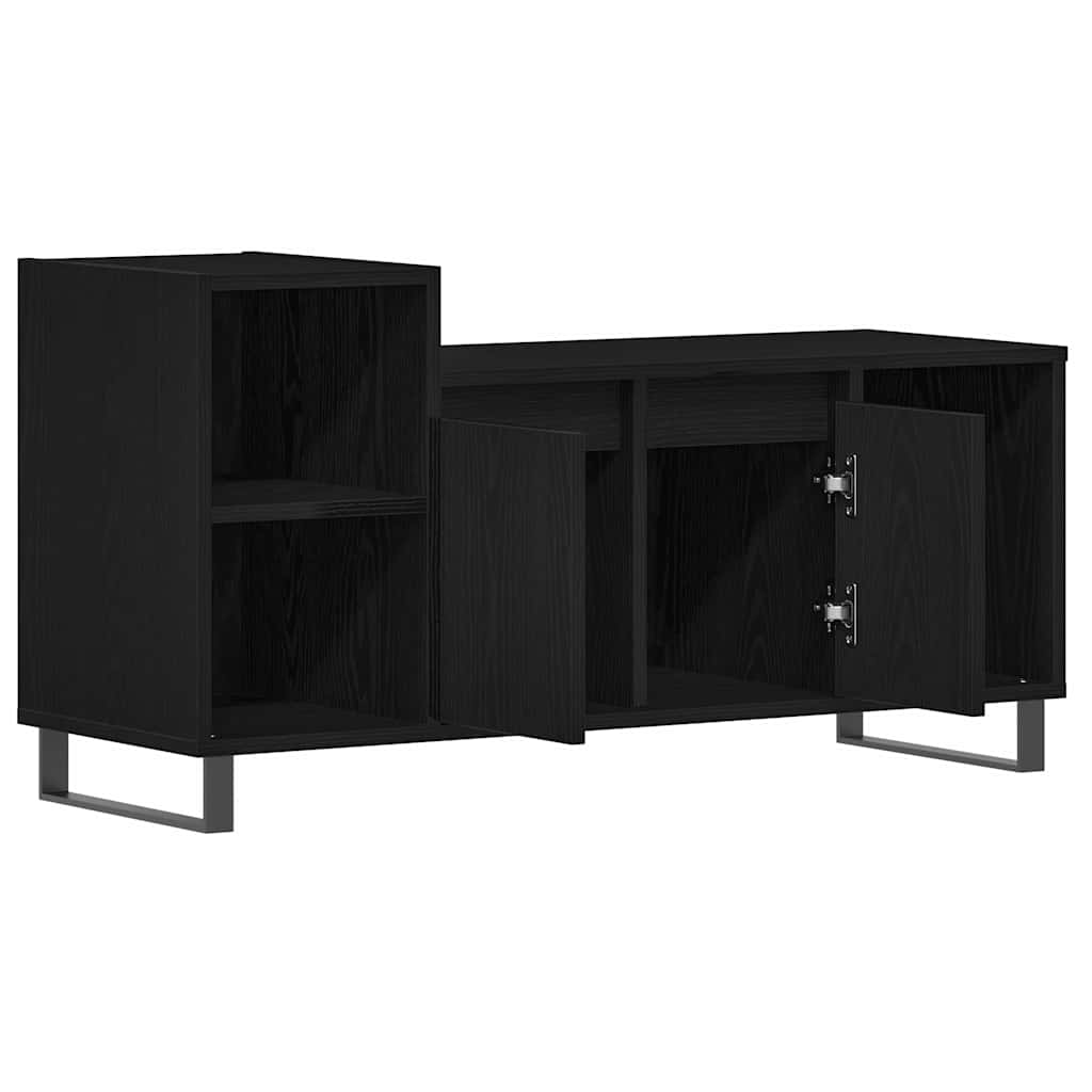 Set mobile TV Rovere Nero 100 x 35 x 55 cm Legno multistrato