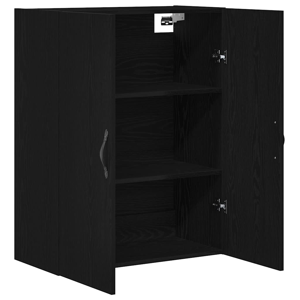 Mobile a muro Rovere Nero 69,5 x 34 x 180 cm Legno multistrato