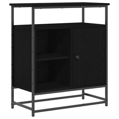 Credenza Rovere Nero 69 x 35 x 80 cm Legno multistrato