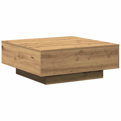 Tavolino da salotto Rovere artigianale 80 x 80 x 31 cm