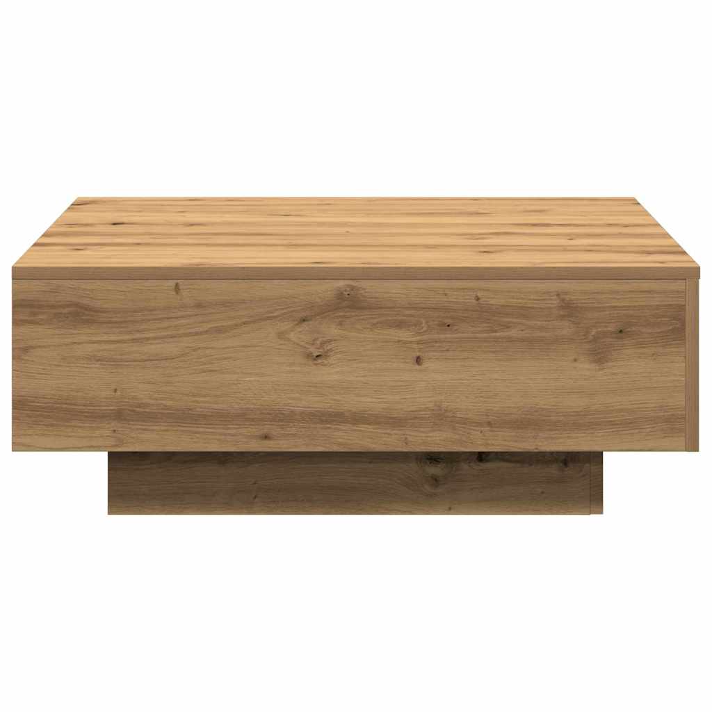 Tavolino da salotto Rovere artigianale 80 x 80 x 31 cm