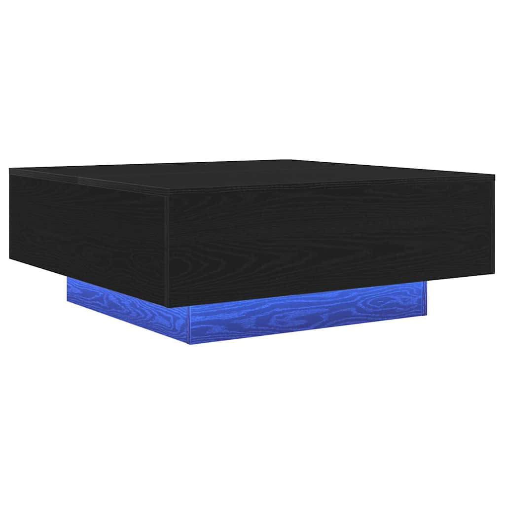 Tavolino da salotto Rovere Nero 80 x 80 x 31 cm