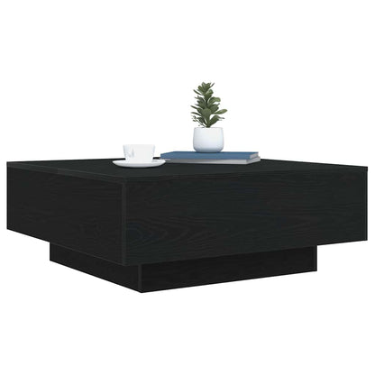 Tavolino da salotto Rovere Nero 80 x 80 x 31 cm