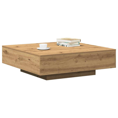 Tavolino da salotto Rovere artigianale 100 x 100 x 31 cm