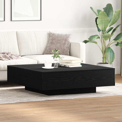 Tavolino da salotto Rovere Nero 100 x 100 x 31 cm