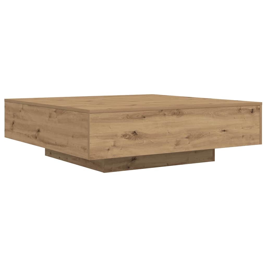 Tavolino da salotto Rovere artigianale 100 x 100 x 31 cm
