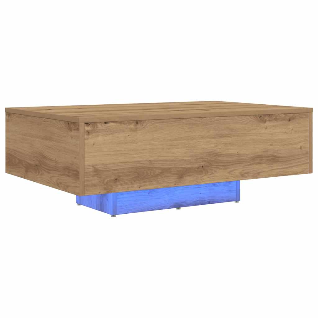Tavolino da salotto Rovere artigianale 85 x 55 x 31 cm