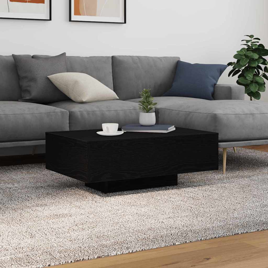 Tavolino da salotto Rovere Nero 85 x 55 x 31 cm