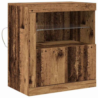 Madia LED Marrone 60,5 x 37 x 67 cm Legno multistrato