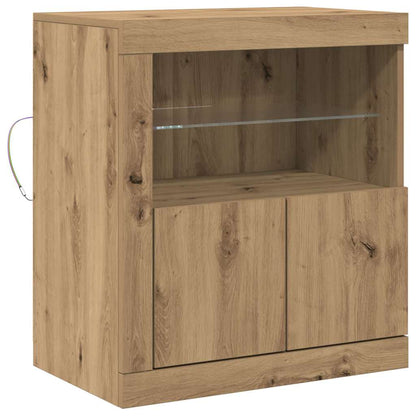 Madia LED Marrone 60,5 x 37 x 67 cm Legno multistrato