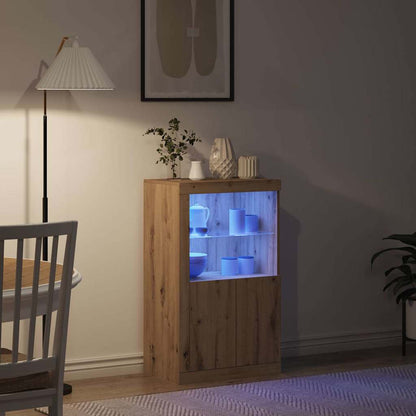 Madia LED Rovere artigianale 60,5 x 37 x 100 cm