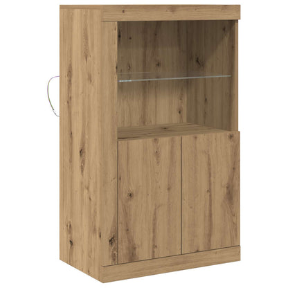Madia LED Rovere artigianale 60,5 x 37 x 100 cm