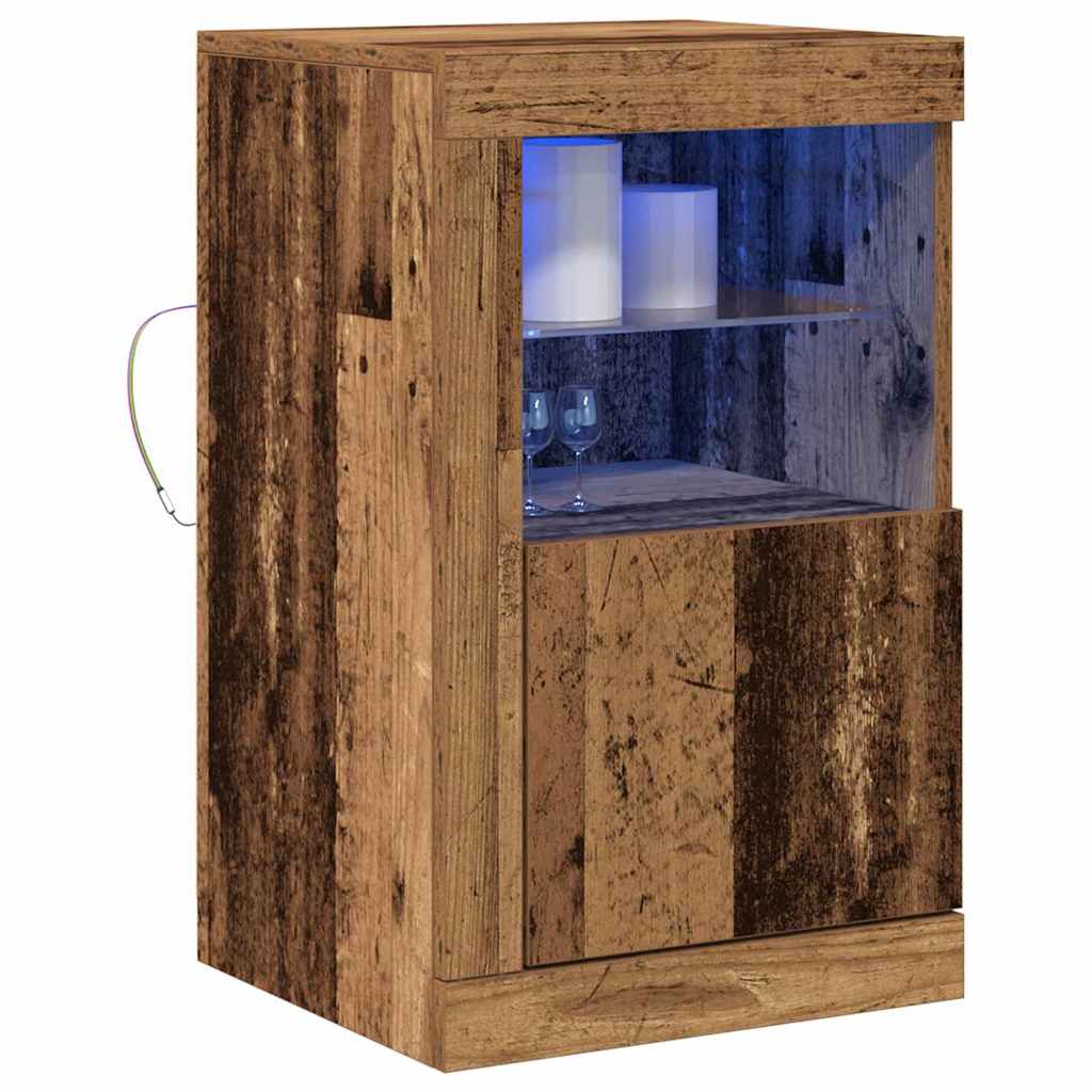 Madia LED Legno vecchio 41 x 37 x 67 cm Legno multistrato