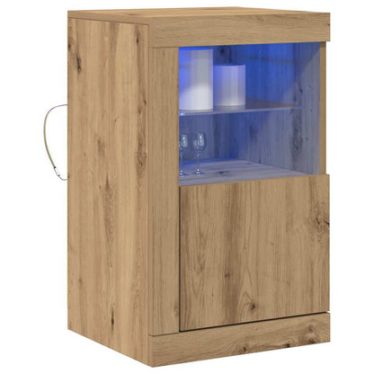 Madia LED Rovere artigianale 41 x 37 x 67 cm Legno multistrato