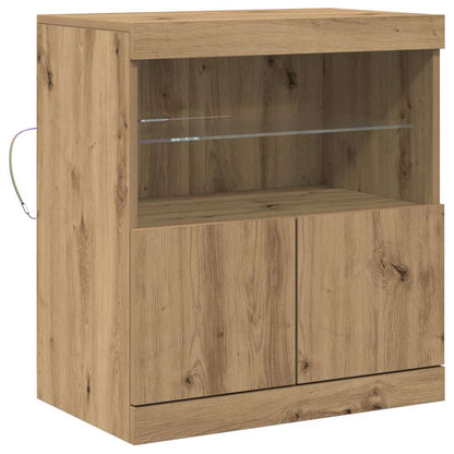 Madia LED Marrone 60,5 x 37 x 67 cm Legno multistrato