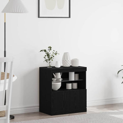 Madia LED Nero 60,5 x 37 x 67 cm Legno multistrato
