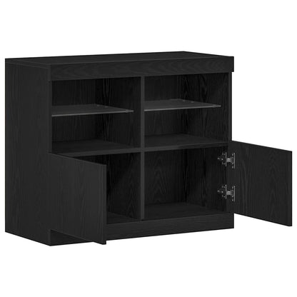 Madia LED Nero 81 x 37 x 66,5 cm Legno multistrato