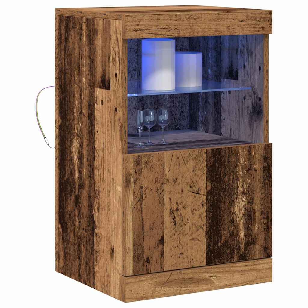 Madia LED Legno vecchio 41 x 37 x 67 cm Legno multistrato